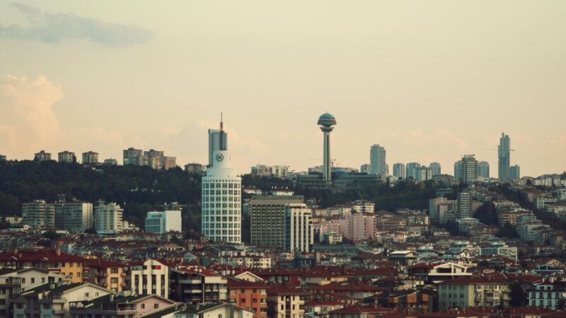 Bursa Uludağ zirvesinden şehir manzarası fotoğrafı