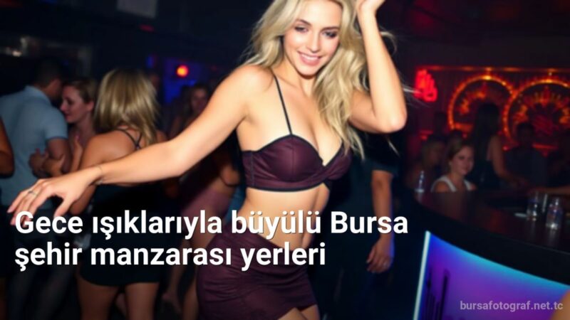 Gece ışıklarıyla büyülü Bursa şehir manzarası yerleri - bursafotograf.net.tc